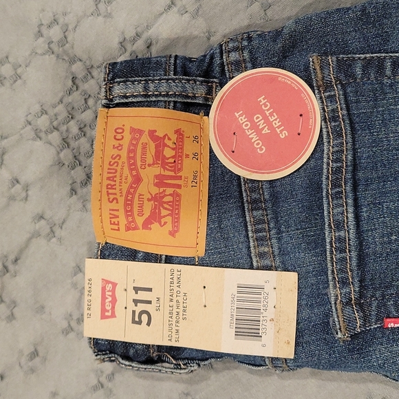 Boys Size 12 NWT Levi's Slimfit - Picture 2 of 3